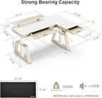 EUREKA ERGONOMIC Electric Standing Desk with Dual Drawers,63 Inches Height Adjustable L-Shaped Office Desk,Sit Stand Desk Ergonomic Executive Desk Computer Workstations with Monitor Stand,Right/White