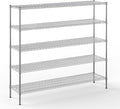 Regal Altair 18" Deep x 72" Wide x 74" Height Wire Shelving Kit | 5-Tier | NSF Commercial Storage Rack Unit