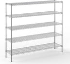 Regal Altair 18" Deep x 72" Wide x 74" Height Wire Shelving Kit | 5-Tier | NSF Commercial Storage Rack Unit