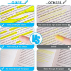 V-Opitos 30 Pack Yellow Highlighters, No Bleed Bright Highlighters with Soft Chisel Tips, Ideal for Office and School Supplies