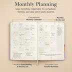 Mantra Planner 2026 Planner, Daily Journal & Gratitude Journal All-In-One with To Do List, Self Care Prompts & Habit Tracker - 5.8 x 8.3 - Evening