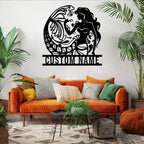 Custom Mermaid Metal Sign,Personalized Mermaid Name metal Signs,Mermaid Wall Decor,Beach Theme Decor, Girls Mermaid Room Decor,Metal Wall Decor (Style-6)