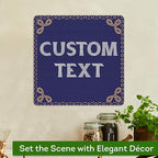 Custom Sign, Custom Street Sign, 11 Font Colors, 13 Font Styles, 4 Hole Options, 22 Sizes, 12x12 Inches, Rust Free DiBound, Fade Resistant, Made in USA by My Sign Center (Fauxsaic 1)