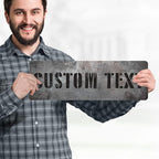 Custom Sign, Custom Street Sign, 11 Font Colors, 13 Font Styles, 4 Hole Options, 22 Sizes, 6x18 Inches, Rust Free DiBound, Fade Resistant, Made in USA by My Sign Center (Grunge Metal)