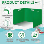 24Pack Desk Dividers for Students 14 × 17.5 × 14 Inch Plastic Durable and Waterproof Black Privacy Folders Shields Test Dividers with Classroom Privacy Boards for School Study Supplies (24PCS Green)