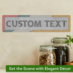 Custom Sign, Custom Street Sign, 11 Font Colors, 13 Font Styles, 4 Hole Options, 22 Sizes, 3x12 Inches, Rust Free DiBound, Fade Resistant, Made in USA by My Sign Center (Fauxsaic 2)