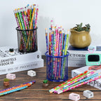200 Pcs Motivational Pencils Bulk, Rainbow Inspirational School Pencils for Classroom, Cute Pencil with Encourage Positive Sayings, Back to School Supplies for Kids Student Teacher Classroom Reward