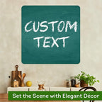 Custom Sign, Custom Street Sign, 11 Font Colors, 13 Font Styles, 4 Hole Options, 22 Sizes, 30x30 Inches, Rust Free DiBound, Fade Resistant, Made in USA by My Sign Center (Chalkboard Green)