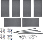 ATS Acoustics Home Office Residential Acoustic Treatment Room Kit Sound Absorbing Acoustic Panel 6 Pack for 50-100 Sq Ft (Charcoal)
