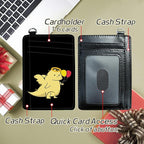 BWEGRHE Small Travel Wallets, Dinosaur Slim Minimalist Front Pocket Wallet with Wristlet, RFID Blocking PU Leather Credit Card Holder with ID Window Change Purse for Men Women