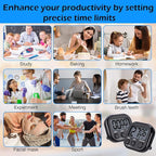 Leumoi 24 Pcs Digital Kitchen Timers Magnetic Back Timers Bulk Large Screen Loud Alarm On/Off Switch Minute Second Count up Countdown Memory Setting for Cooking Classroom Exercise (Black)