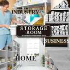 Storage Room Door Sign for Business and Home, Self-Adhesive Durable Modern Storage Room Sticker, Authorized Personnel Only Signs for Industry, Hospital, Restaurants, Private Area
