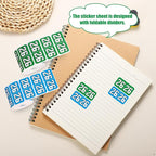 1000pcs 2026 Year Stickers, 3/4x1-1/2 Inch 26 Year Colored Self-Adhesive Stickers File Folder Labels Decals for Tab File Folders Office Supplies (Green and Blue)