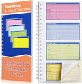 Fullhawl 1 Pcs Spiral Bound Phone Message Book 5-1/2" x 11" 2 Part Colorful Carbonless Phone Message Pads 4 Messages Per Page Carbon Copy Notebook Spiral Phone Call Log Book for Business Office