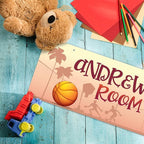 Custom Boy/Girl Name Sign Personalized Kids Decor Sign For Children Bedroom, Wall Sign And Christmas Gift 5x13 Inches, ACM, Made in USA