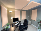 ATS Acoustics Home Office Residential Acoustic Treatment Room Kit Sound Absorbing Acoustic Panel 6 Pack for 50-100 Sq Ft (Tan)