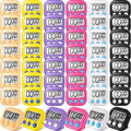 Macarrie 48 Pcs Digital Kitchen Timer Bulk Small Magnetic Backing Stand Timer Clock Loud Alarm LCD Display Electronic Minute Second Count Countdown Alarm for Teacher Classroom Cooking Baking (Fashion)