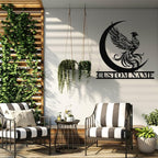 Dyoart Custom Phoenix Metal Sign | Personalized Last Name Signs | Phoenix Wall Art | Metal Outdoor Wall Decor | Personalized Housewarming Gifts | Phoenix Wall Decor for Living Room Bedroom