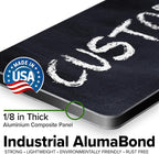 Custom Sign, Custom Street Sign, 11 Font Colors, 13 Font Styles, 4 Hole Options, 22 Sizes, 6x18 Inches, Rust Free DiBound, Fade Resistant, Made in USA by My Sign Center (Chalkboard Black)