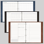 [EMSHOI Daily Planner Refill 8.5" X 11.5", 80 Sheets, 160 Pages Ring Binder Planner Inserts, Thick Cream Color Refill Paper, 100 GSM Loose Leaf, Paper Refills with Gift Box]