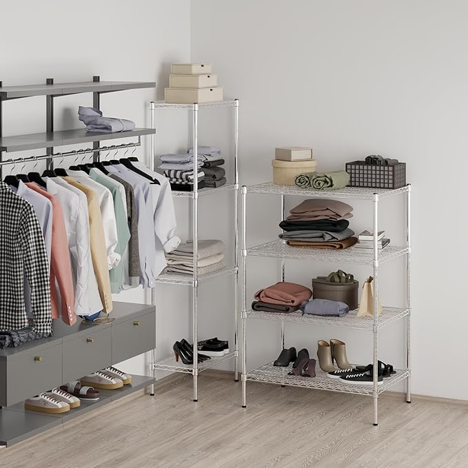 Regal Altair 24" Deep x 36" Wide x 54" Height Wire Shelving Kit | 4-Tier | NSF Commercial Storage Rack Unit