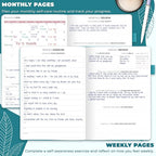 Clever Fox Self-Care Journal – Wellness & Daily Reflection Notebook – Mental Health & Personal Development – Self-Care, Meditation & Mood Journal for Women & Men – Large (Aquamarine)