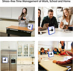 TWENTY5 SEVEN Countdown Timer 7.5 inch; 60 Minute 1 Hour Visual Timer – Classroom Teaching Tool Office Meeting, Mechanical Countdown Clock for Kids Exam Time Management Magnetic, Navy Blue