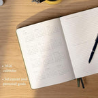 Anecdote 2026 Planner: 52 Week Daily Planner, Yearly, Monthly & Weekly Workflow for Planning Your Success – Vegan Leather Hardcover, Start Anytime & Achieve your Goals - Camel