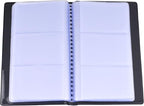 SAMYO Business Journal Name Card Book Holder Organizer - Holds 240 Cards - Black
