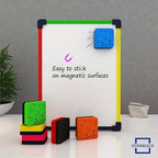 12 Pack Dry Erase Erasers Assorted Colors Magnetic Whiteboard Erasers for Kids and Students - Smudge Free Small Dry Erase for Classroom Home, School and Office