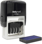MaxMark Dater 4000 Self Inking Date Stamp - Blue
