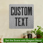 Custom Sign, Custom Street Sign, 11 Font Colors, 13 Font Styles, 4 Hole Options, 22 Sizes, 12x12 Inches, Rust Free DiBound, Fade Resistant, Made in USA by My Sign Center (Diamond Metal)