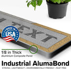 Custom Sign, Custom Street Sign, 11 Font Colors, 13 Font Styles, 4 Hole Options, 22 Sizes, 3x12 Inches, Rust Free DiBound, Fade Resistant, Made in USA by My Sign Center (Fauxsaic 2)