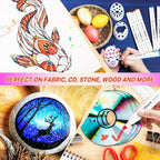 Caliart 121 Colors Alcohol Based Markers, Dual Tip Art Marker Set Chisel & Fine, Permanent Colored Pens for Adults Coloring Book Artists Sketch Illustration Drawing Supplies Gifts