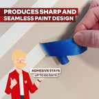 XFasten Blue Painters Tape 1 Inch Wide x 6,480 Feet 36-Pack Bulk UV Residue-Free Blue Masking Tape for Clean Lines, Indoor and Outdoor Multi-Surface Use - Sharp Paint Lines for Walls, Easy Removal