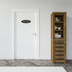 Pantry Door Sign Sticker for Kitchen, Self-adhesive Farmhouse Pantry Decor for Home，Waterproof Vinyl Food Storage Decals for House Area, Glass/Wooden Door, Restaurant （Black）