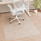 HOMEK Office Chair Mat for Hardwood Floor, 72" x 46" Clear Computer/Desk Chair Mat for Hard Floor, Thicker, Easy Glide, Non-Slip, Protects Hard Surfaces from Scratches, Ideal for Home or Office