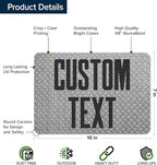 Custom Sign, Custom Street Sign, 11 Font Colors, 13 Font Styles, 4 Hole Options, 22 Sizes, 7x10 Inches, Rust Free DiBound, Fade Resistant, Made in USA by My Sign Center (Diamond Metal)