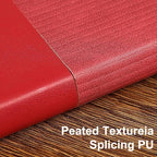 TSFPapier Lined Journal Notebook for Work College Ruled Note Book 5.79"x8.27" A5 PU Leather Daily Journaling 216 Pages for Women Men Writing Home School Supplies Business (B5 Lined 160pages, 2 Pack-Red/Darkgreen)