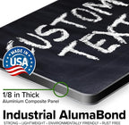 Custom Sign, Custom Street Sign, 11 Font Colors, 13 Font Styles, 4 Hole Options, 22 Sizes, 7x10 Inches, Rust Free DiBound, Fade Resistant, Made in USA by My Sign Center (Chalkboard Black)