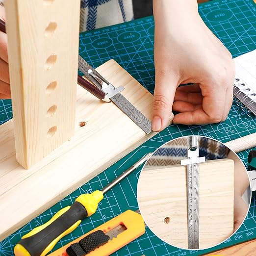 6 Inch 15 cm Pocket Ruler Flexible Precision Stainless Steel Ruler with Detachable Clips Stainless Steel Pocket Clip Scale Gauge Metric British System(6 Pieces)