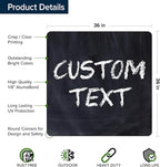 Custom Sign, Custom Street Sign, 11 Font Colors, 13 Font Styles, 4 Hole Options, 22 Sizes, 36x36 Inches, Rust Free DiBound, Fade Resistant, Made in USA by My Sign Center (Chalkboard Black)
