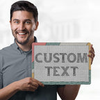 Custom Sign, Custom Street Sign, 11 Font Colors, 13 Font Styles, 4 Hole Options, 22 Sizes, 10x14 Inches, Rust Free DiBound, Fade Resistant, Made in USA by My Sign Center (Fauxsaic 2)