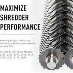 IDEAL Shredder Maintenance Combo Pack AC0920H Heavy-Duty Shredder Bags 20x47 Case of 80 40Gallon Gusseted + High-Cling Lubricating Shredder Oil 6x1-Quart Bottles, IDEACCED21/6H For 2503 2604 3104 3105