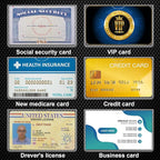 10 Pack Social Security Card Protector Medicare New Credit Card Holder,24 Mil Soft Clear Card for Waterproof SSN Card Protector，ID/Debit/Credit Card Covers Sleeve (10)