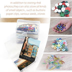 Find Scrapblooms 5×7 Photo Storage Box,Plastic photo keeper With 6 inner 5×7inch photo cases,Card Organzier Craft Storage box for pictures,stamps,seeds (Clear)