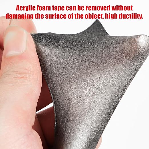 Double Sided Tape Heavy Duty, Waterproof Mounting Foam Tape, 73ft Length, 0.4in Width, High Temperature Resistant Adhesive Tape for Car, LED Strip Light, Office Decor, Uses 3M VHB 5952 Raw Material
