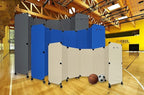 Versare MP6 Portable Folding Wall Partition | Economical 3 Panel Design | Portable Room Divider On Wheels | Adjustable, Freestanding Setup | Multiple Widths