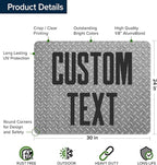 Custom Sign, Custom Street Sign, 11 Font Colors, 13 Font Styles, 4 Hole Options, 22 Sizes, 24x30 Inches, Rust Free DiBound, Fade Resistant, Made in USA by My Sign Center (Diamond Metal)