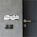 Personalized Acrylic Door Name Plate - 28 Backgrounds - Custom Name Plate for Wall, Office Decor, Teacher Appreciation Gifts